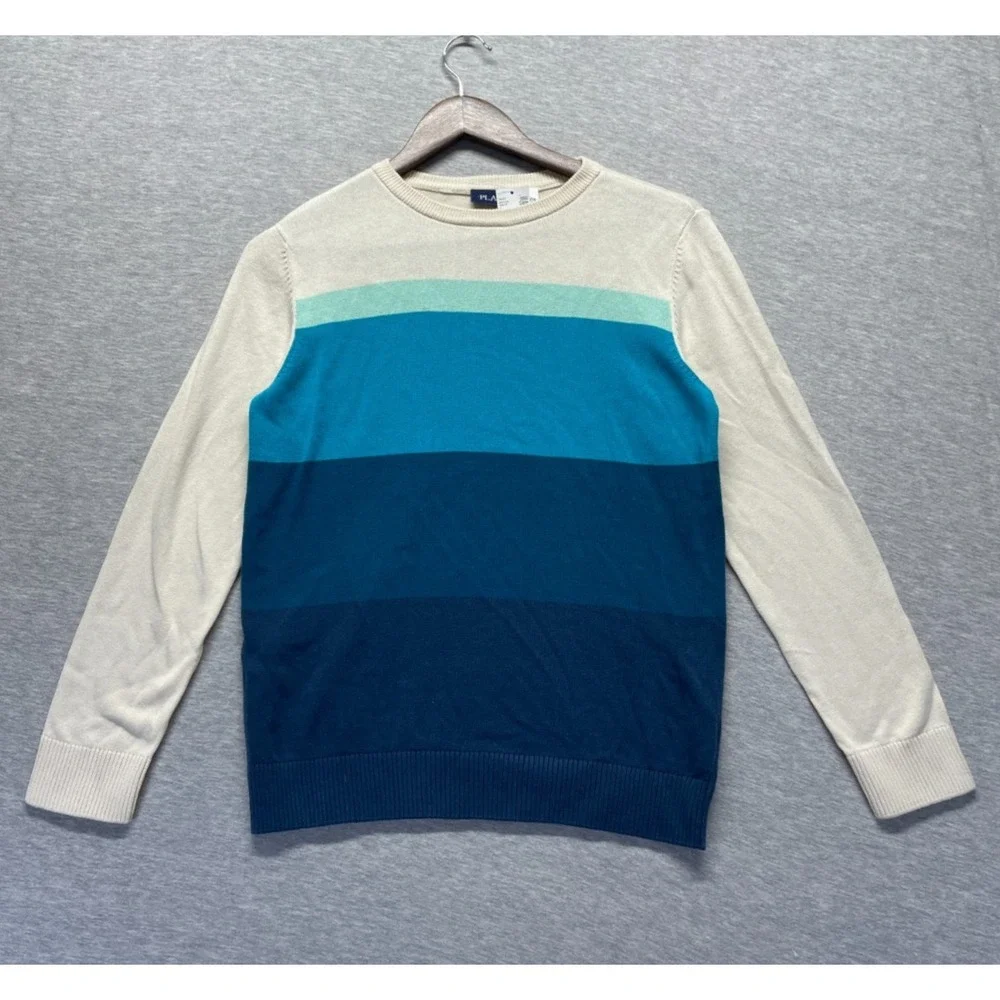 The Children's Place Sweater Boys Large (10/12) Multicolor Colorblock Tight Knit